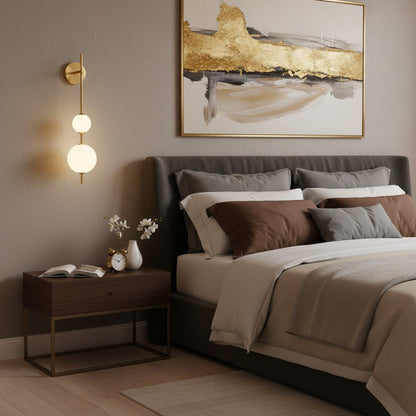Vertical Globe Wall Lamp