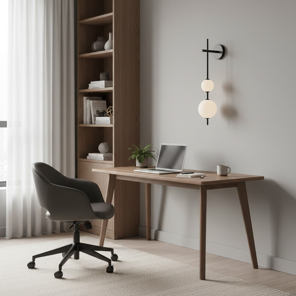 Vertical Globe Wall Lamp