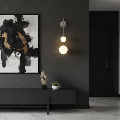 Vertical Globe Wall Lamp