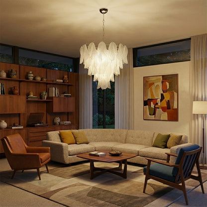 Vianna Ripple Glass Chandelier