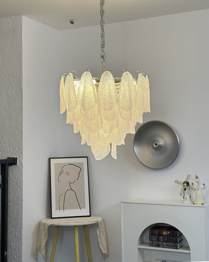 Vianna Ripple Glass Chandelier