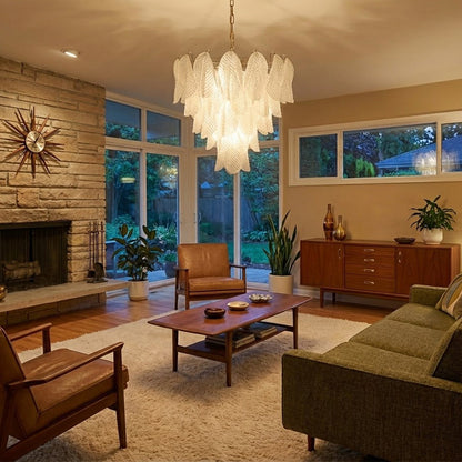 Vianna Ripple Glass Chandelier