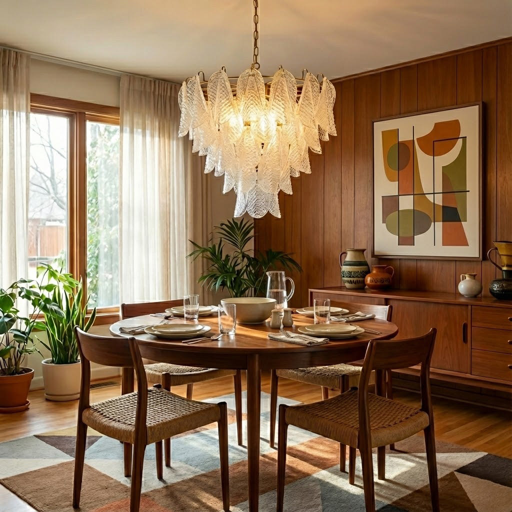 Vianna Ripple Glass Chandelier