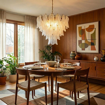 Vianna Ripple Glass Chandelier