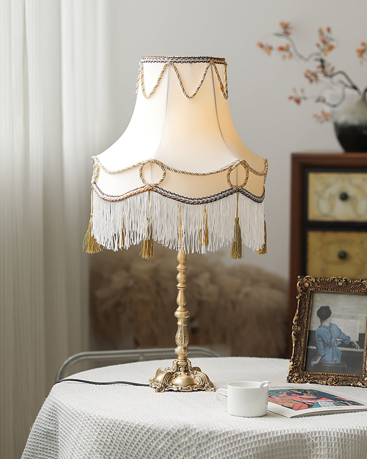 Victorian Brass Table Lamp