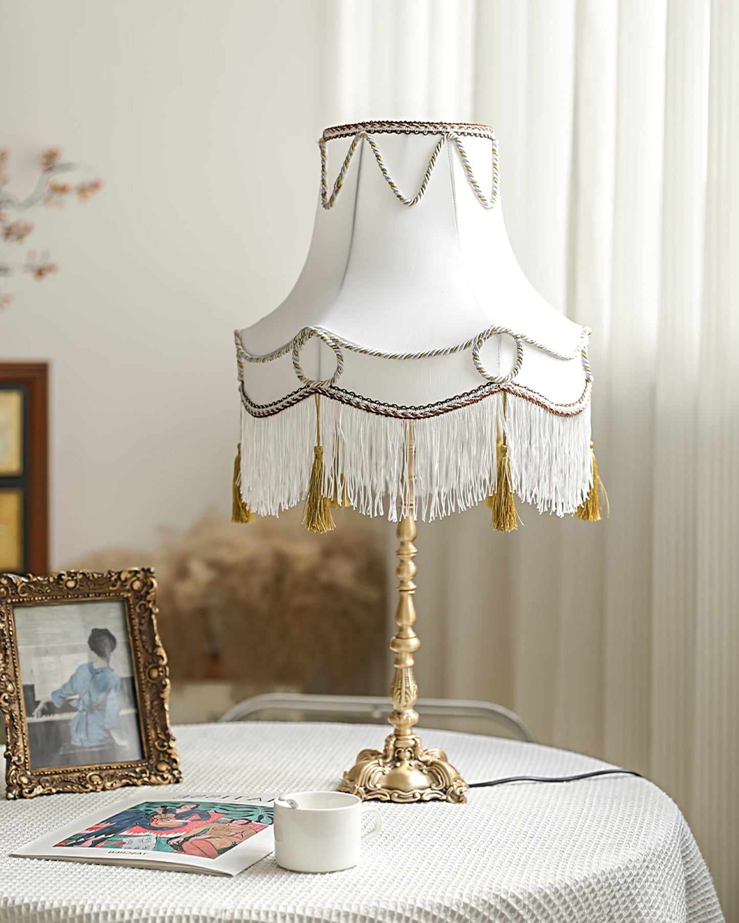 Victorian Brass Table Lamp