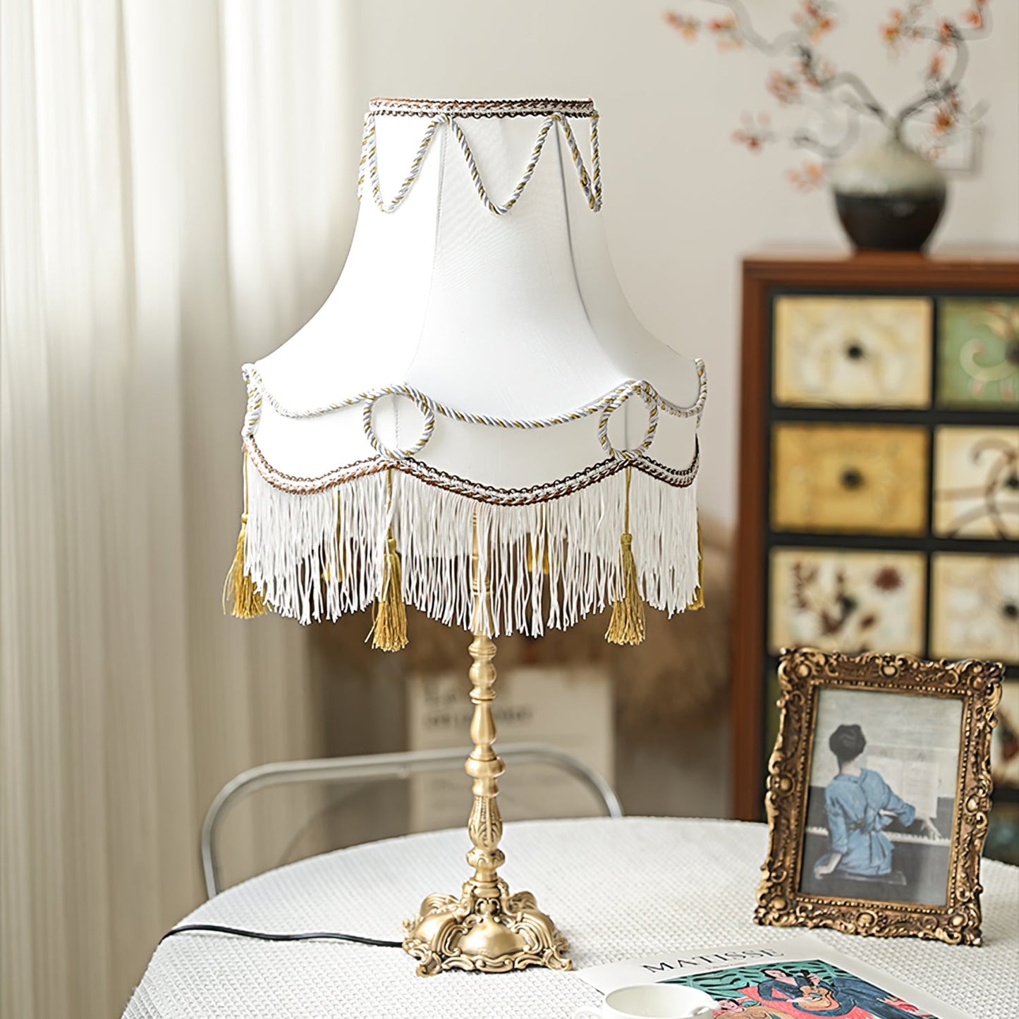Victorian Brass Table Lamp
