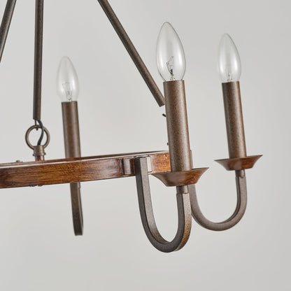 Wagon Wheel Chandelier