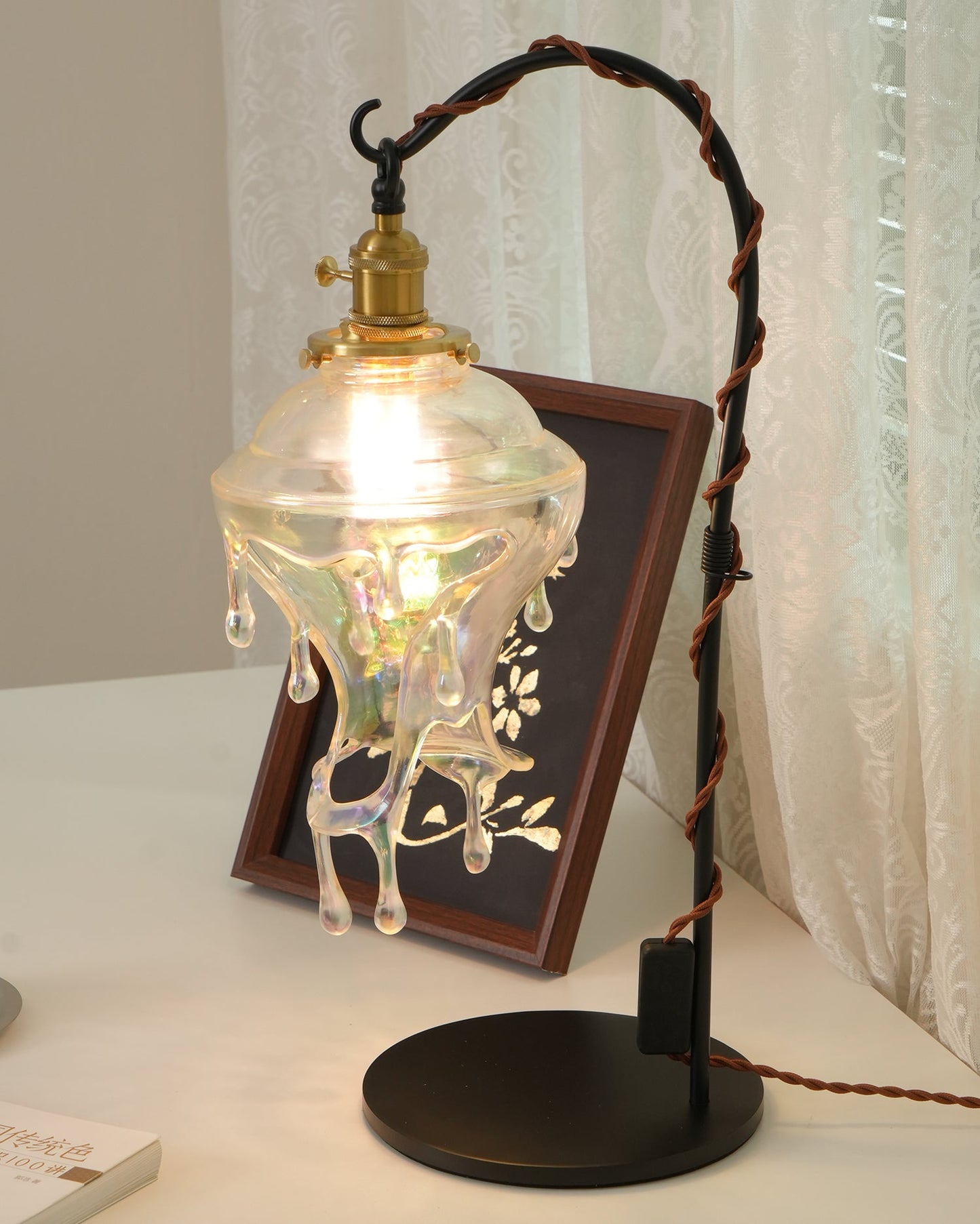 Water Droplets Resin Table Lamp
