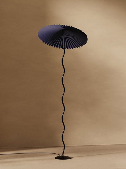 Wiggly Pleated Floor Lamp