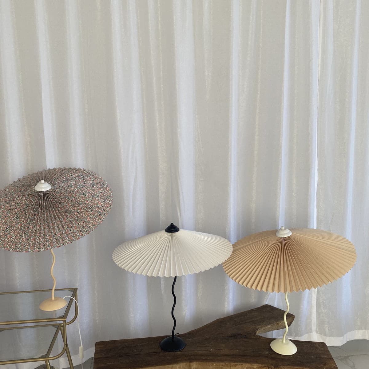 Wiggly Pleated Table Lamp