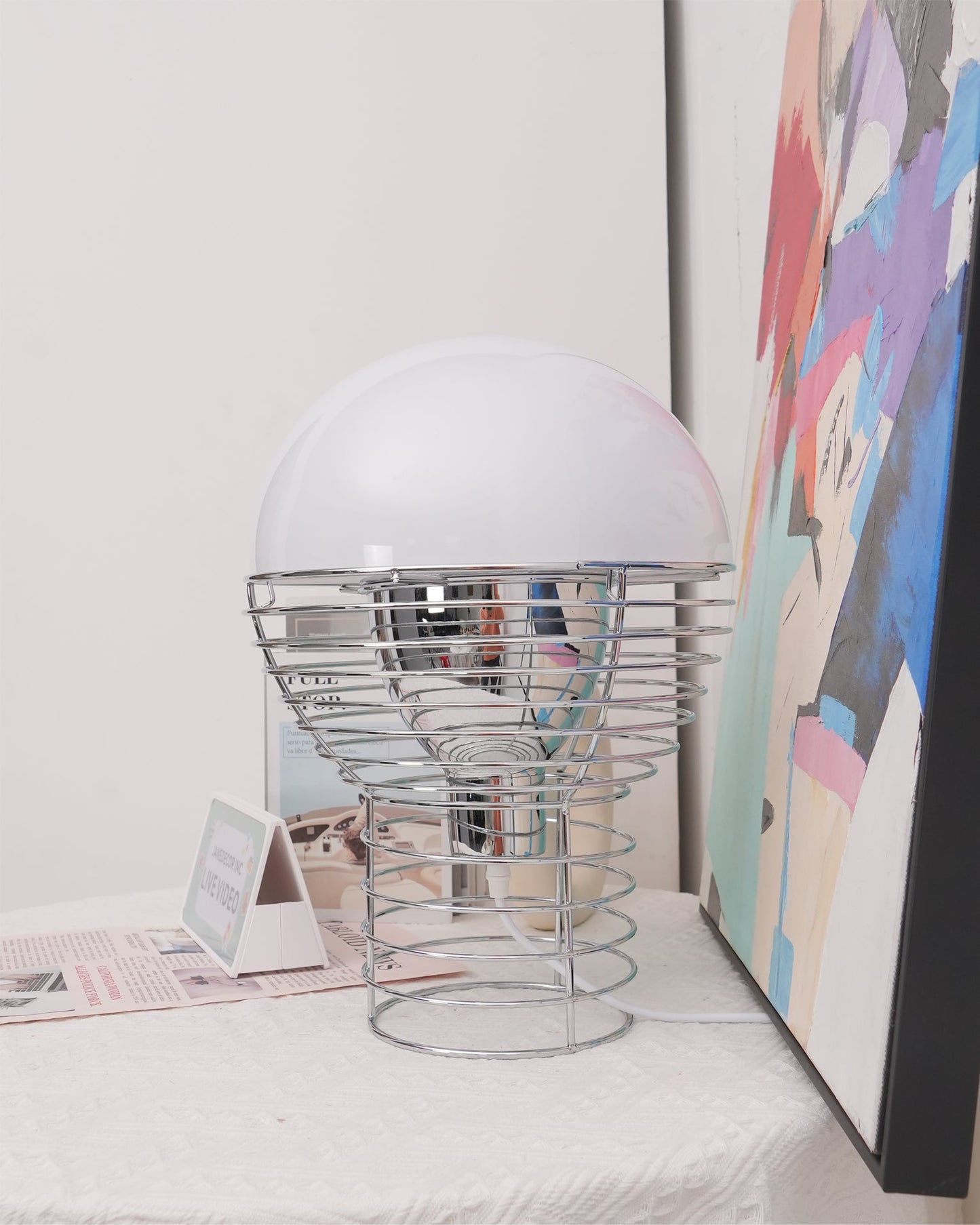 Wire Table Lamp