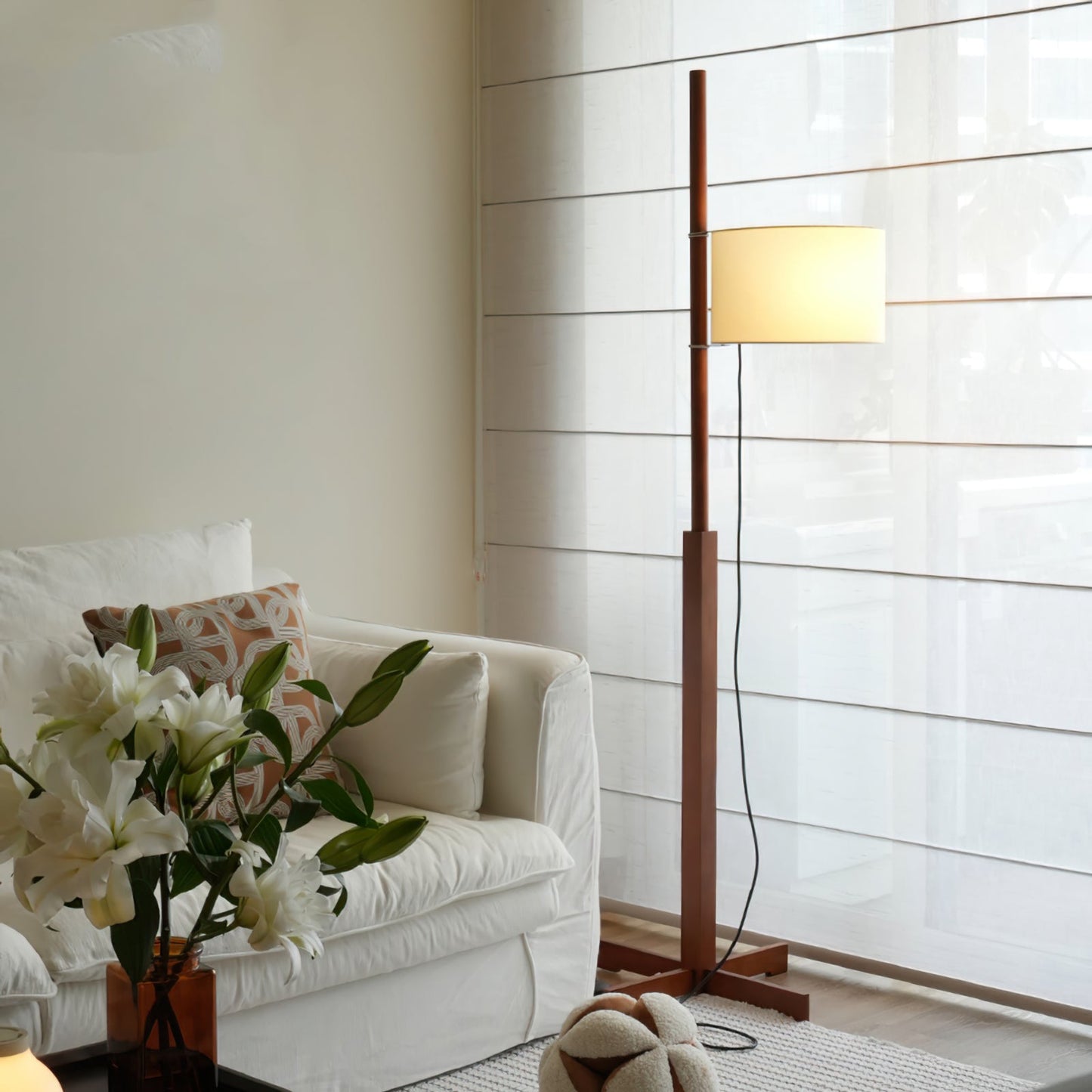 Wood Tmm Floor Lamp