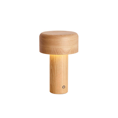 Wooden Tower Table Lamp