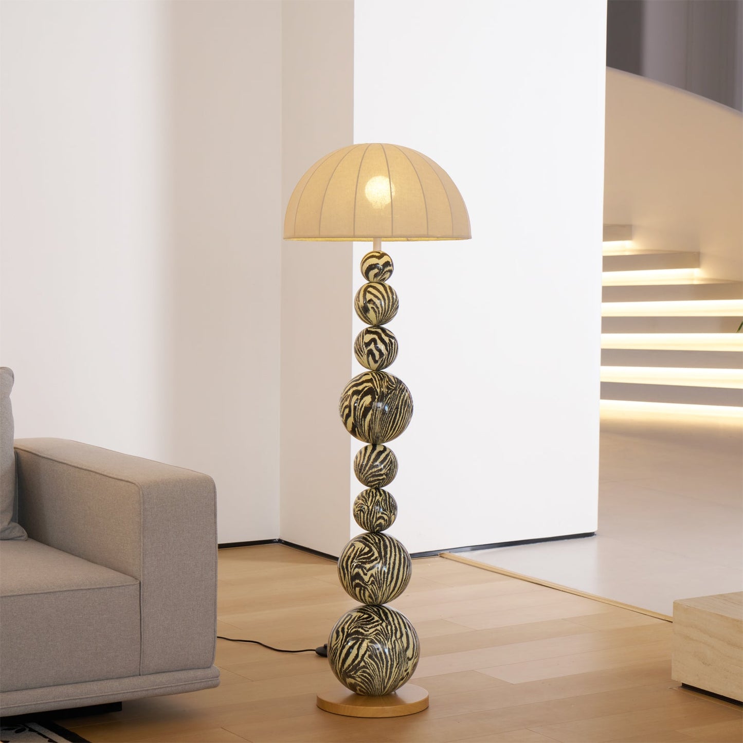Zebra Floor Lamp