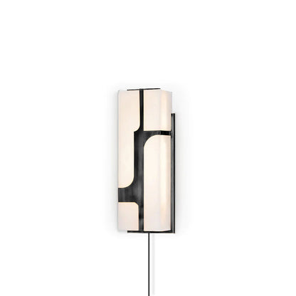 Ariel Alabaster Plug In Wall Lamp
