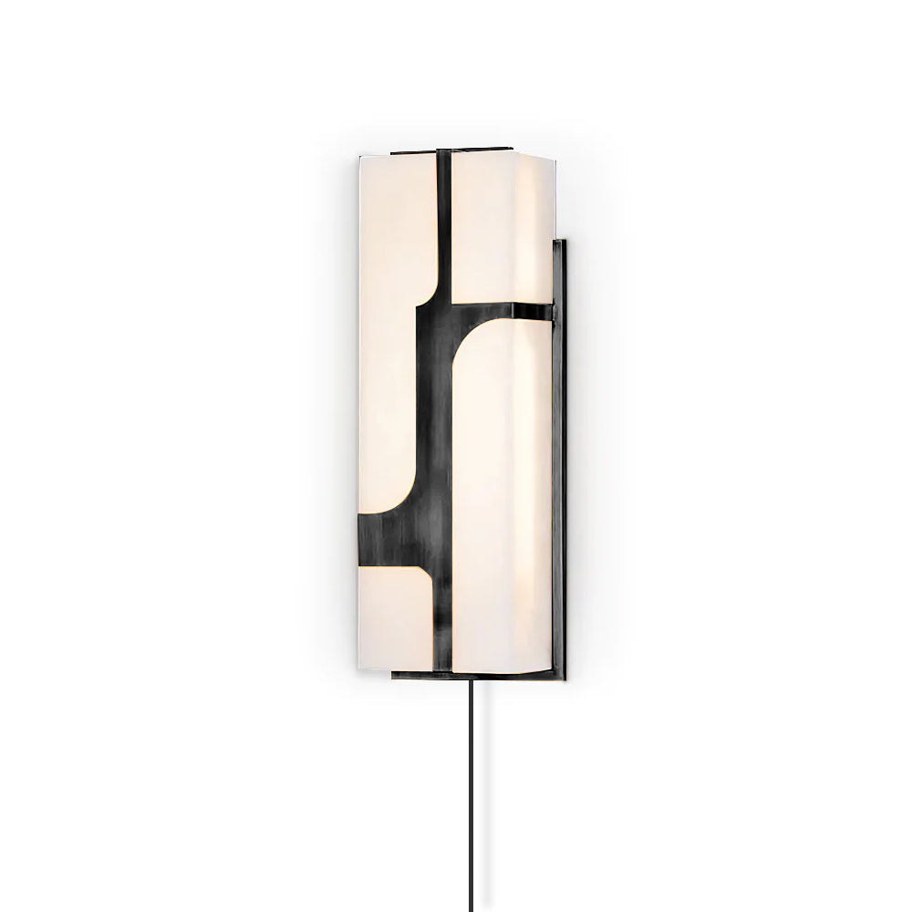 Ariel Alabaster Plug In Wall Lamp