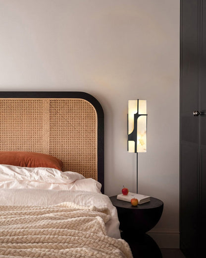 Ariel Alabaster Plug In Wall Lamp