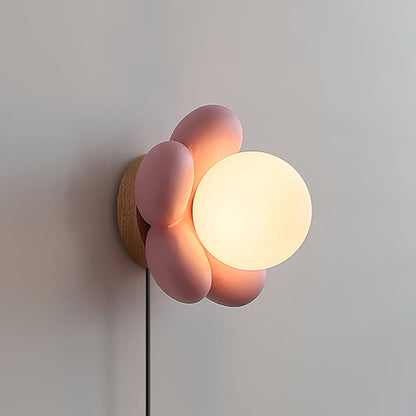 Bloom Flower Plug In Wall Lamp