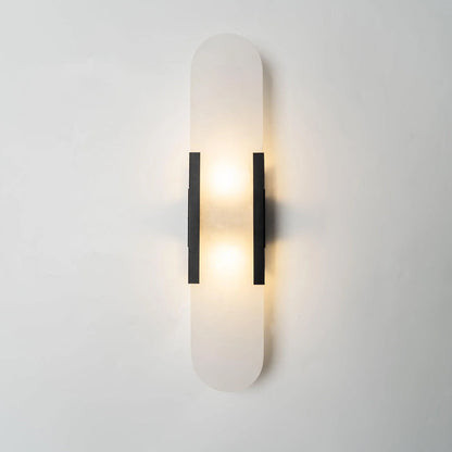Geometric Harmony Alabaster Wall Lamp