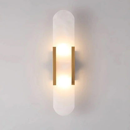 Geometric Harmony Alabaster Wall Lamp