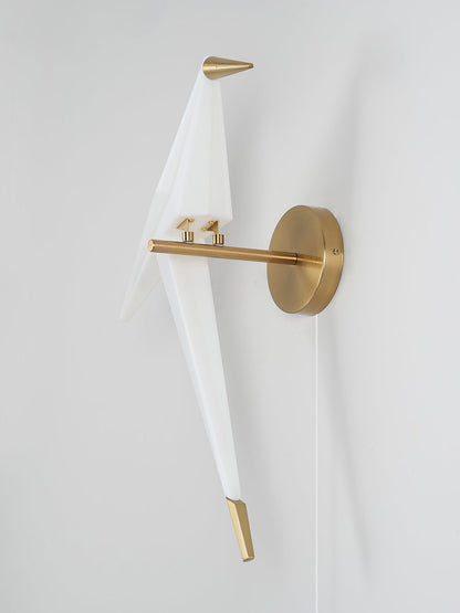 Perching Bird B Plug In Wall Lamp
