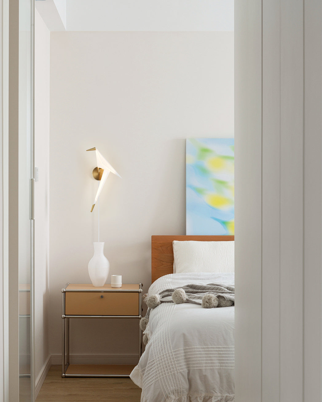 Perching Bird B Plug In Wall Lamp