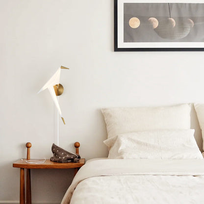Perching Bird B Plug In Wall Lamp