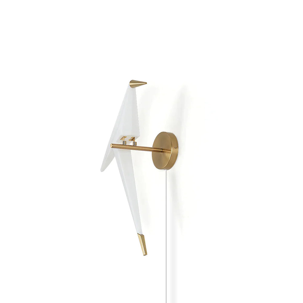 Perching Bird B Plug In Wall Lamp