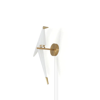 Perching Bird B Plug In Wall Lamp