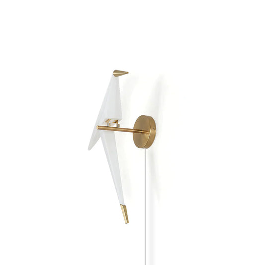 Perching Bird B Plug In Wall Lamp