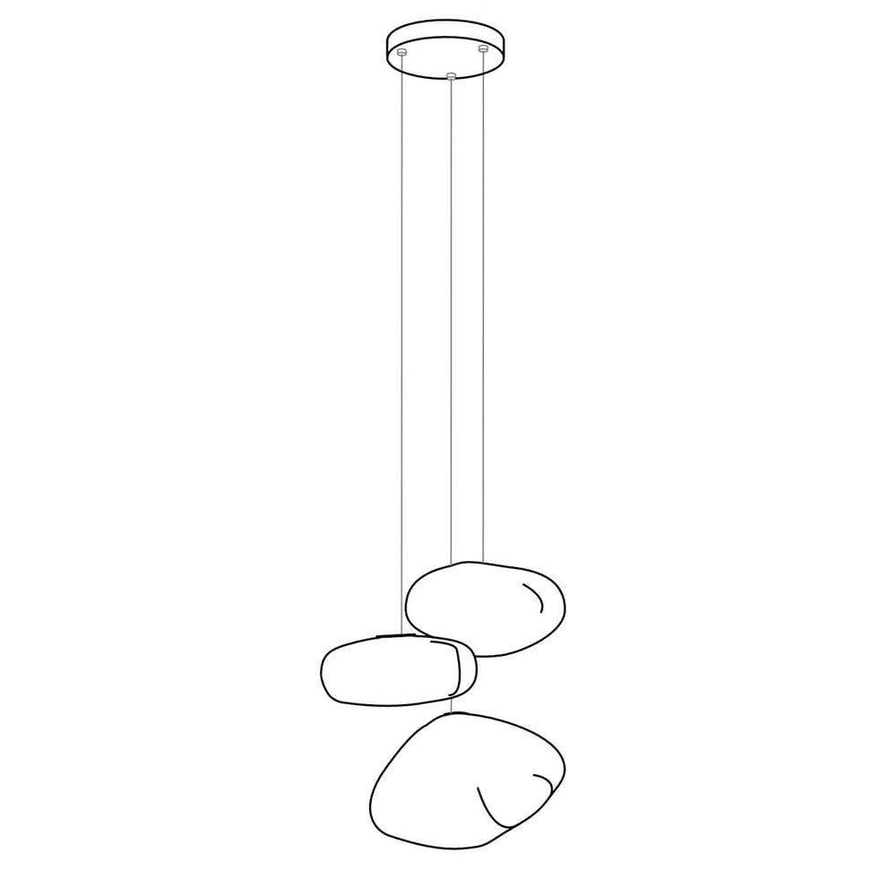 Random 73 Glass Pendant Light