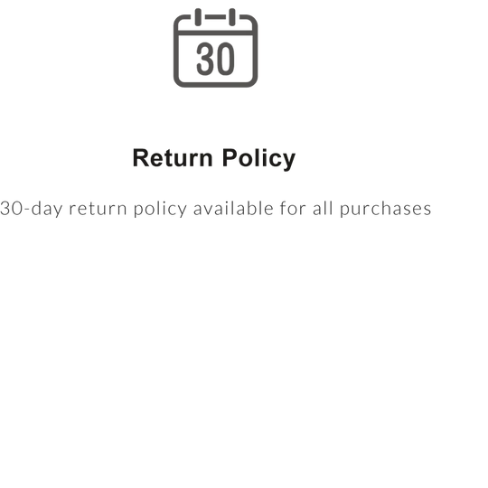 Return Policy