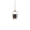 Well Arc Glass Pendant is featuring an architectural design. This modern pendant light arches down, elegantly balancing a frosted glass shade. The spot-led bulb freely rests on the arched arm and the led lighting shoots light into a sandblasted glass dome, the fixture creates a warm glow inside the glass.