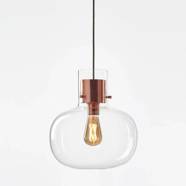 Delicate pendant lights inspired by air bubbles wrapped in a liquid.