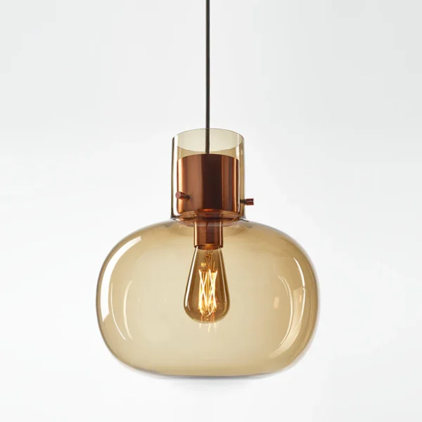 Delicate pendant lights inspired by air bubbles wrapped in a liquid.