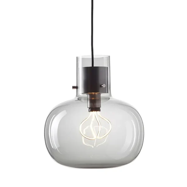 Delicate pendant lights inspired by air bubbles wrapped in a liquid.