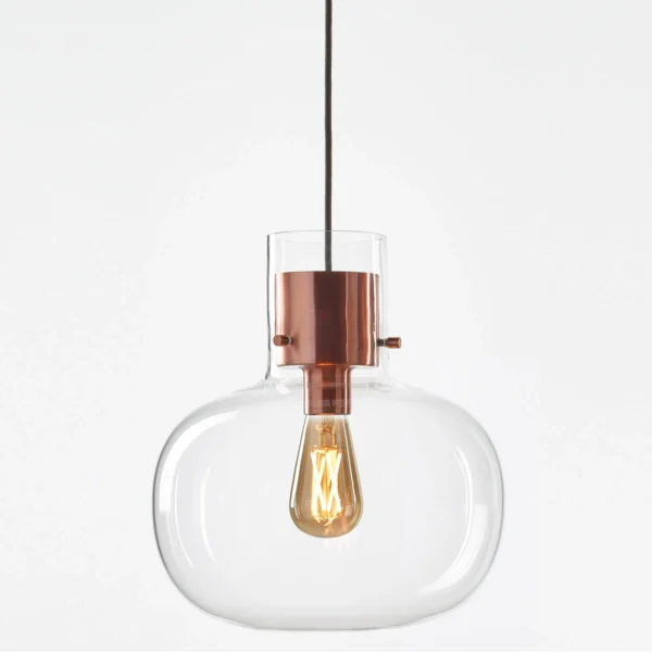 Delicate pendant lights inspired by air bubbles wrapped in a liquid.