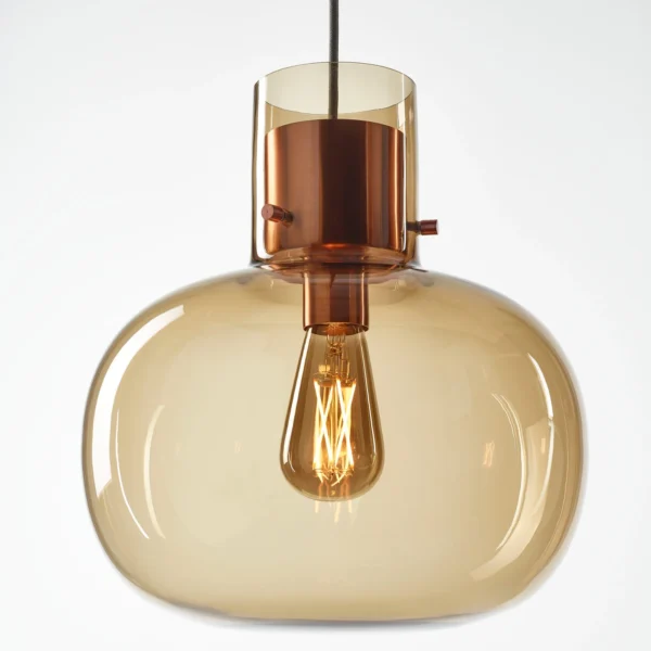 Delicate pendant lights inspired by air bubbles wrapped in a liquid.