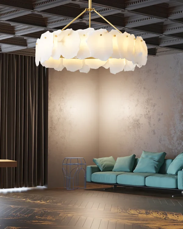 Blix Alabaster Chandelier | Lia Premium Lights