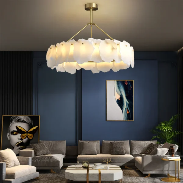 Blix Alabaster Chandelier | Lia Premium Lights