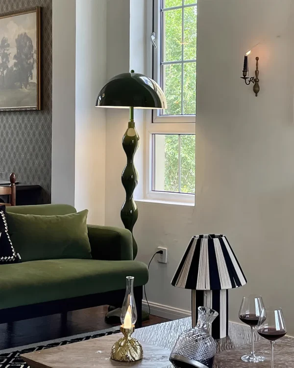 Green Drop Floor Lamp