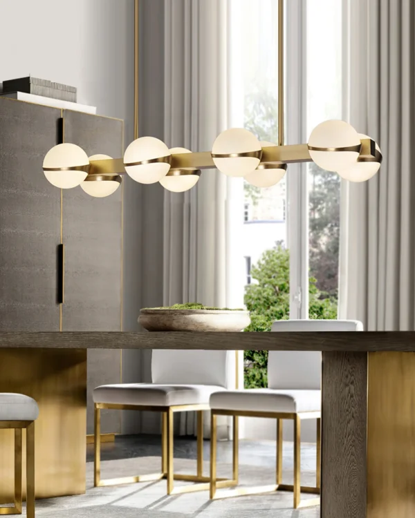 Brass Modern and contemporary lighting comes alive in this exquisite and unique design. The Grand Lustre Pendant Lamp collection is the perfect addition to any modern decor through its sophisticated and incredibly intriguing design.