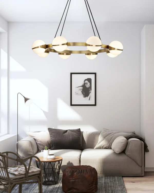 Brass Modern and contemporary lighting comes alive in this exquisite and unique design. The Grand Lustre Pendant Lamp collection is the perfect addition to any modern decor through its sophisticated and incredibly intriguing design.