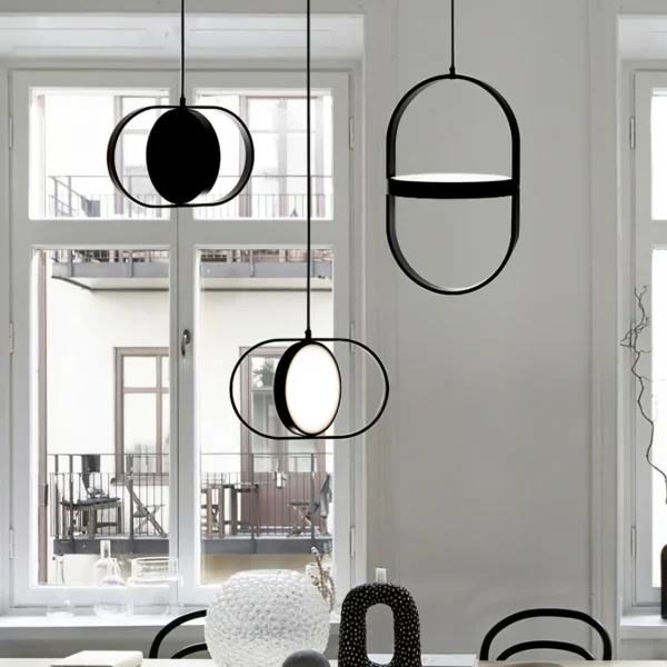 KUU—which means moon in Finnish—is designed to provide direct and indirect light by simply rotating the pendant’s inner circle. The rotation angle is unlimited due to a cordless link of electricity between the parts.