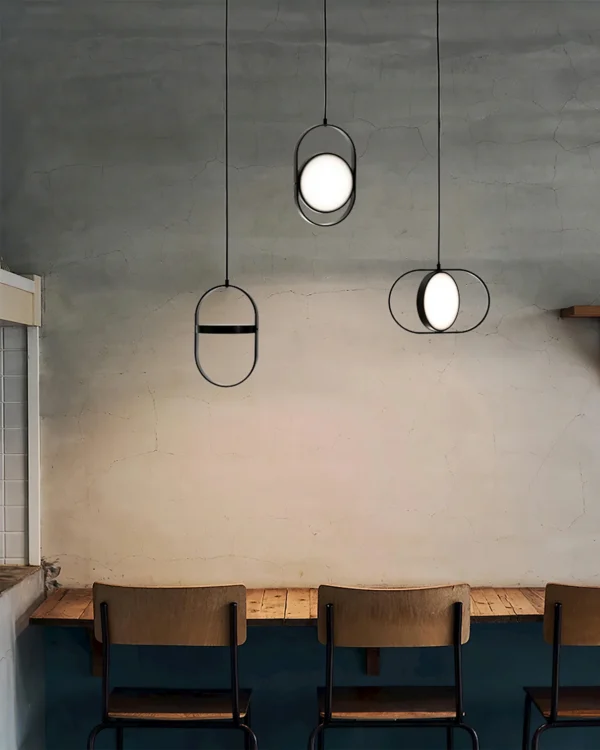 KUU—which means moon in Finnish—is designed to provide direct and indirect light by simply rotating the pendant’s inner circle. The rotation angle is unlimited due to a cordless link of electricity between the parts.