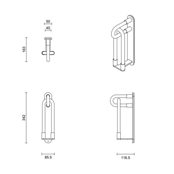 LED wall light Dimentions