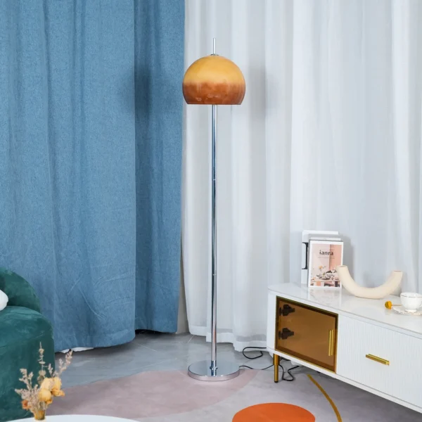 Classic brown shade on a well-fitting base replicating the iconic Mushroom lamps from the 9O's era! Proportions are everything and this lamp has it all, Perfect for a corner of the living room.