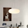 Simple and Modern Pendant Lamp, Never fade, the pendant light emits charming and bright light, adding an elegant atmosphere to your home. A simple and elegant design that adapts to any interior environment, from the office to the bedroom..