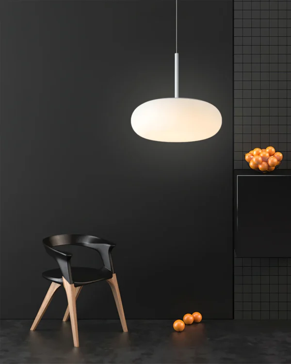 Simple and Modern Pendant Lamp, Never fade, the pendant light emits charming and bright light, adding an elegant atmosphere to your home. A simple and elegant design that adapts to any interior environment, from the office to the bedroom..